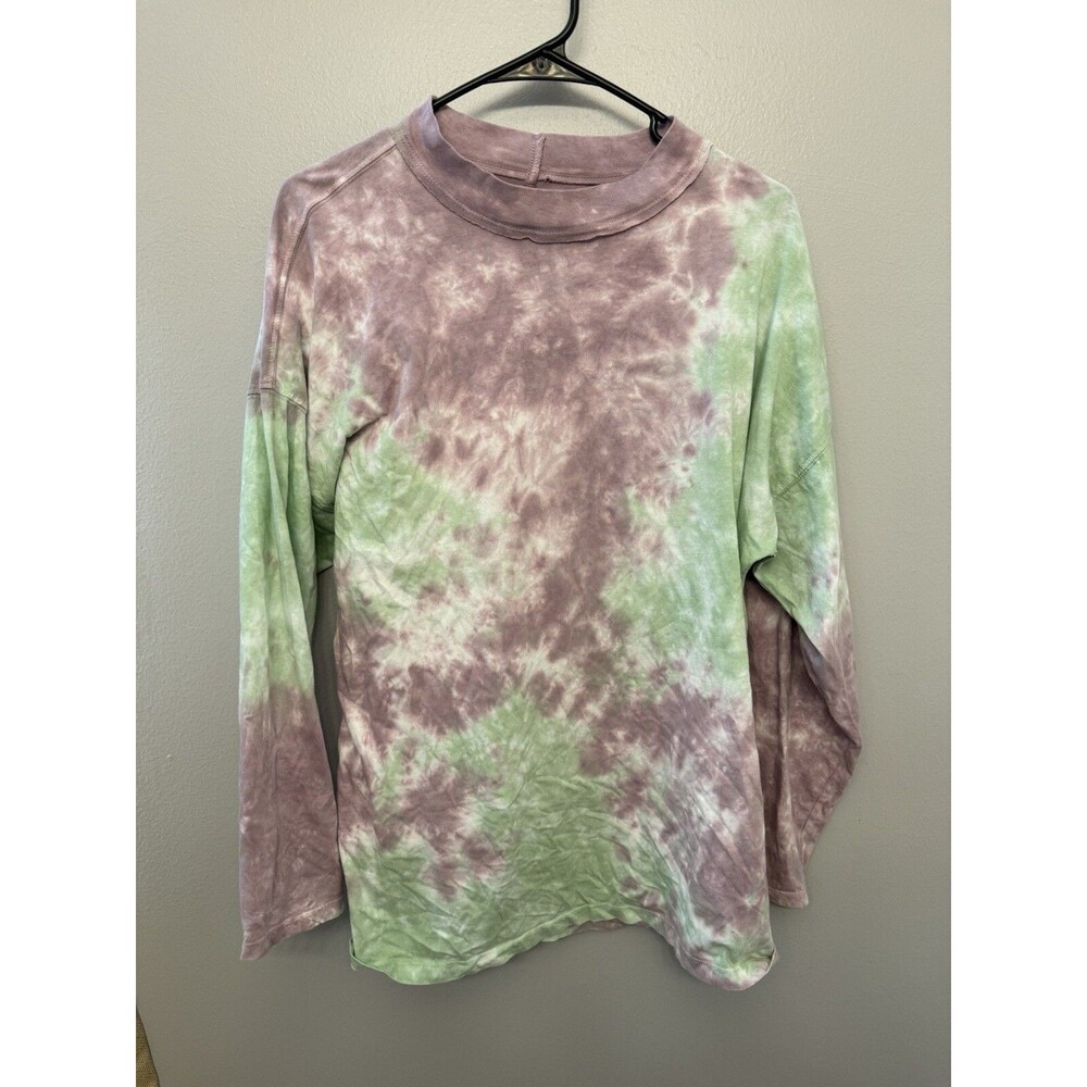 We The Free Womens Small Tie Dye Oversized Be Free Tunic Top Long Sleeve Tee